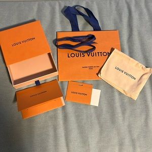 Louis Vuitton Wallet Gift Box Wrap *New